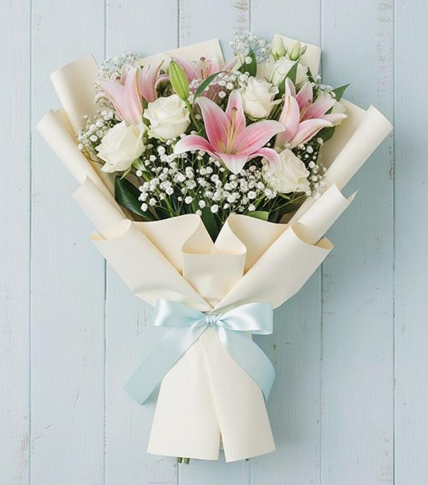 Букет цветов из: Лилии в Куженере