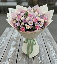 Букет цветов из:  Розы и Хризантемы в Куженере