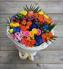 Букет цветов из:  Розы и Хризантемы в Куженере