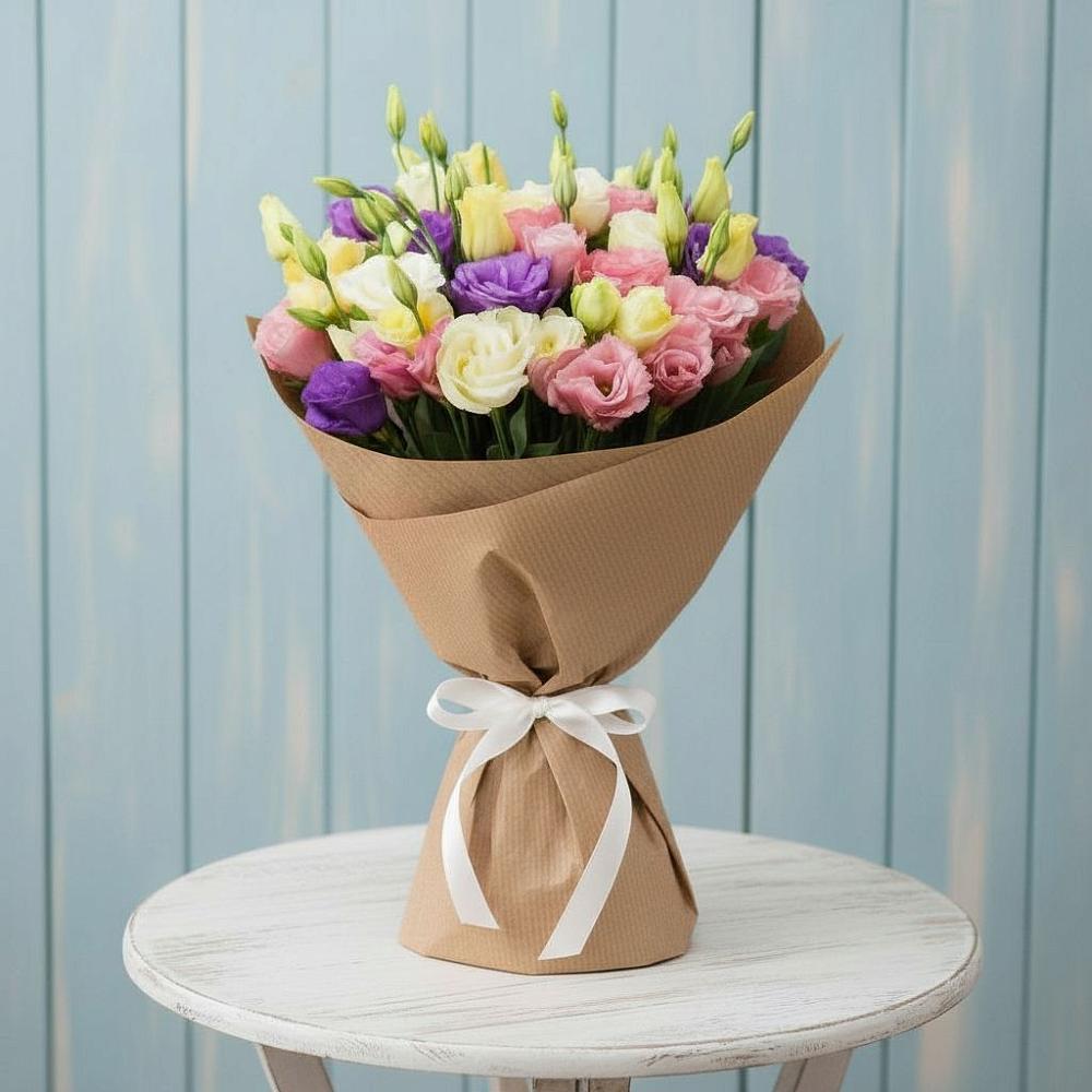 Букет цветов из: Лизиантусы в Куженере