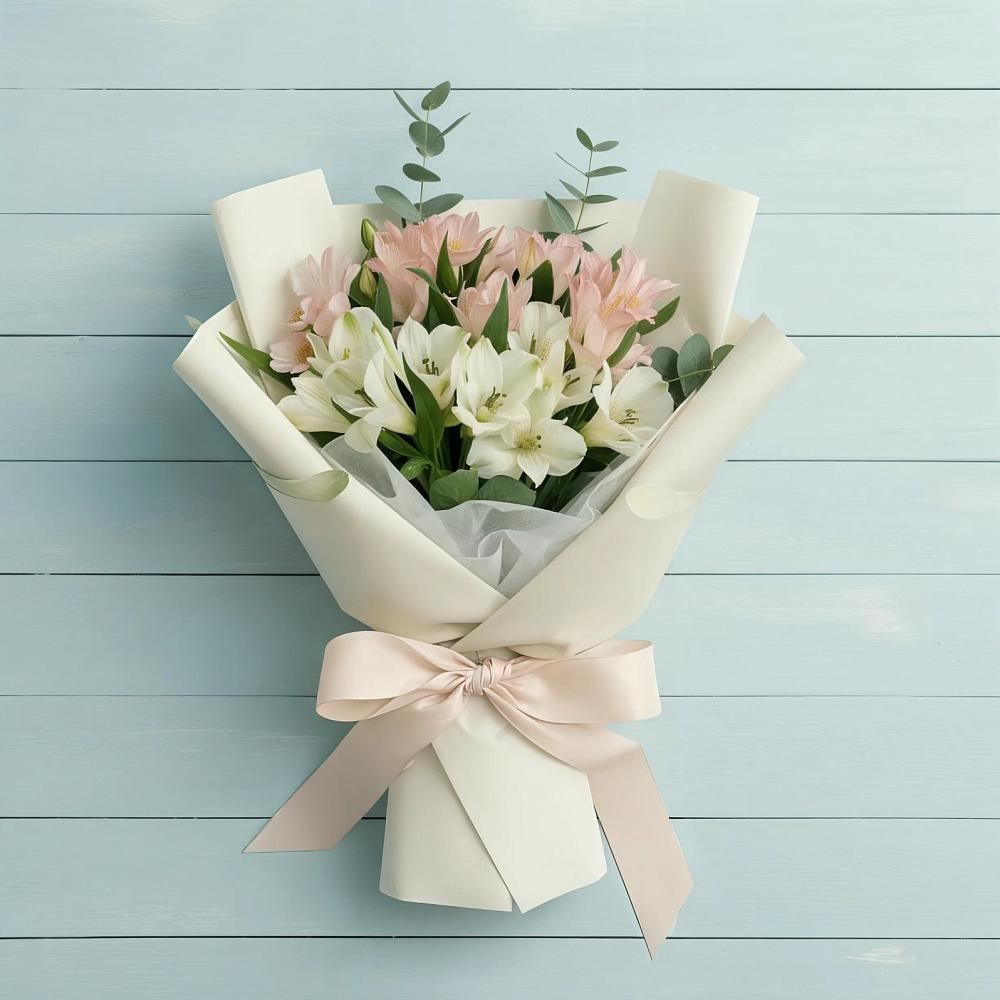 Букет цветов из: Альстромерии в Куженере