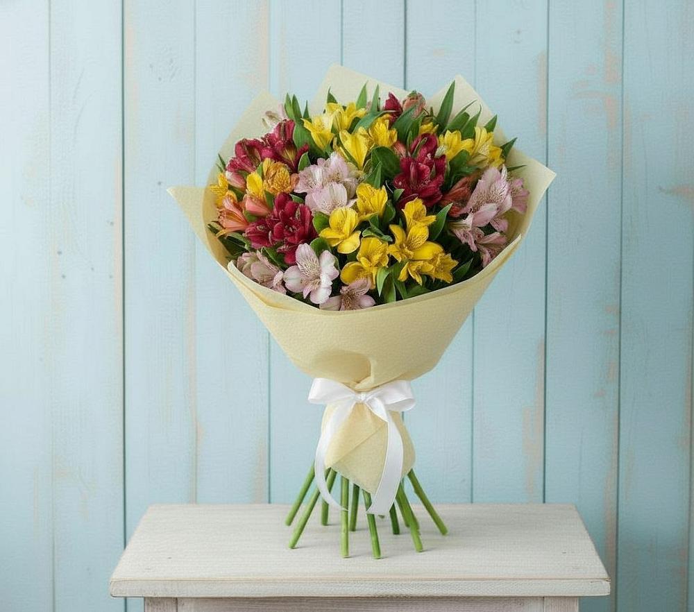 Букет цветов из: Альстромерии в Куженере