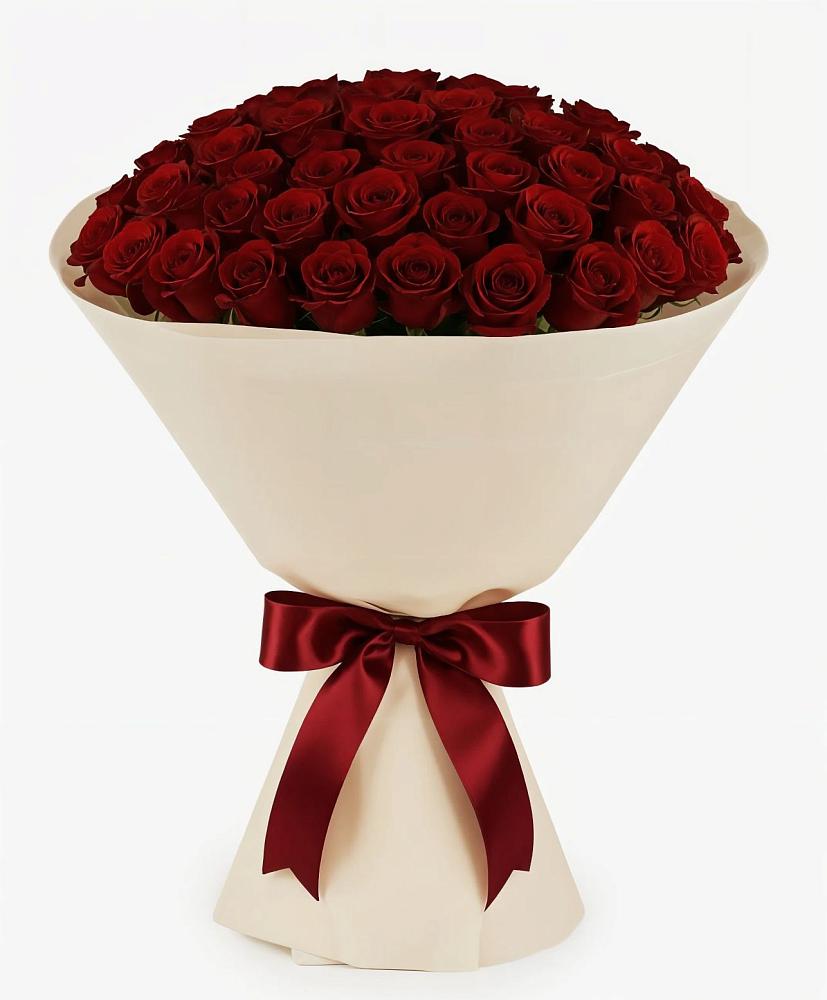 Букет 101 Бордовая роза Блэк Бакарра в Куженере